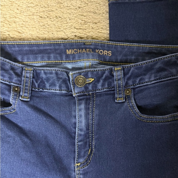 Michael Kors Women's Dark Blue Skinny Jeans - Picture 2 of 6